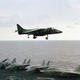 Illustration for article titled The Time When AV-8 Harriers Deployed Aboard A Fixed-Wing Navy Carrier